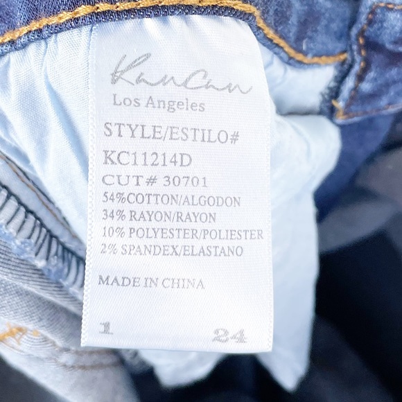 KanCan Mid-Rise Skinny Jeans Medium Wash Denim Style KC11214D Women's Size 24 - Picture 8 of 9